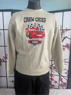 Crew Chief Graphic Pullover Sweatshirt - Cream